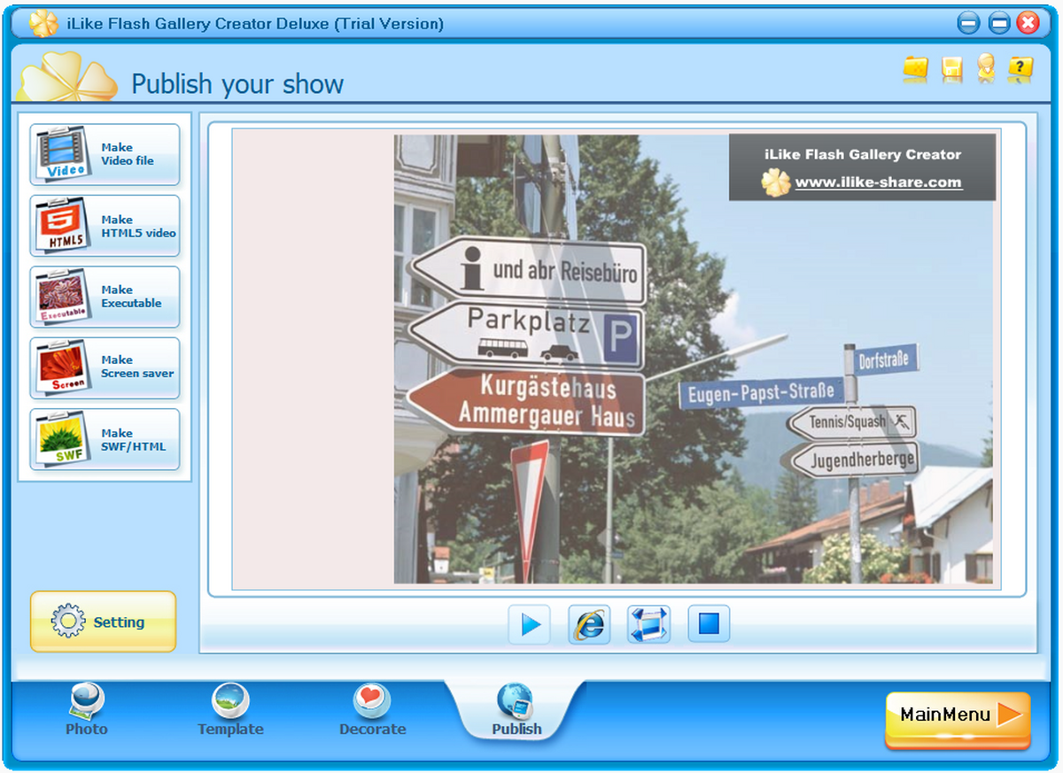 iLike Flash Gallery Creator Deluxe