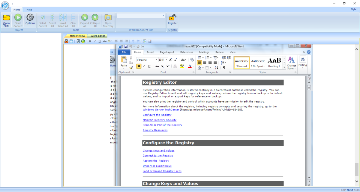 CHM2Word